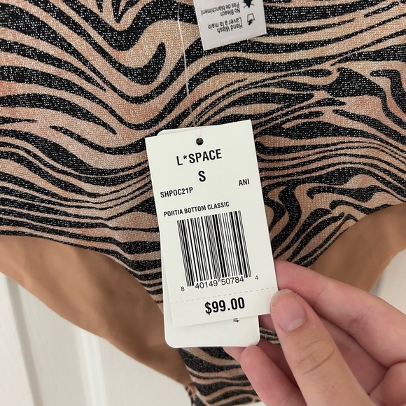 L*Space Animal Print Portia Metallic Bottoms - Picture 2 of 5